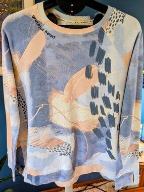 Peace Love World French Terry mid-weight sweatshirt. Medium.